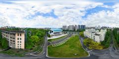 成都市_ 郫都区_ 红光街道_西华大学_31_车辆出口、环外观众出入口鸟瞰_32